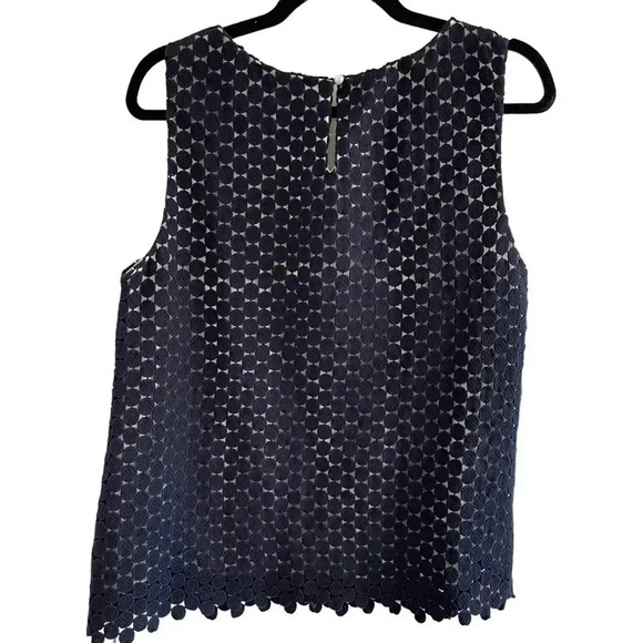 Karl Lagerfield Navy Dots Tank Top - Picture 2 of 5